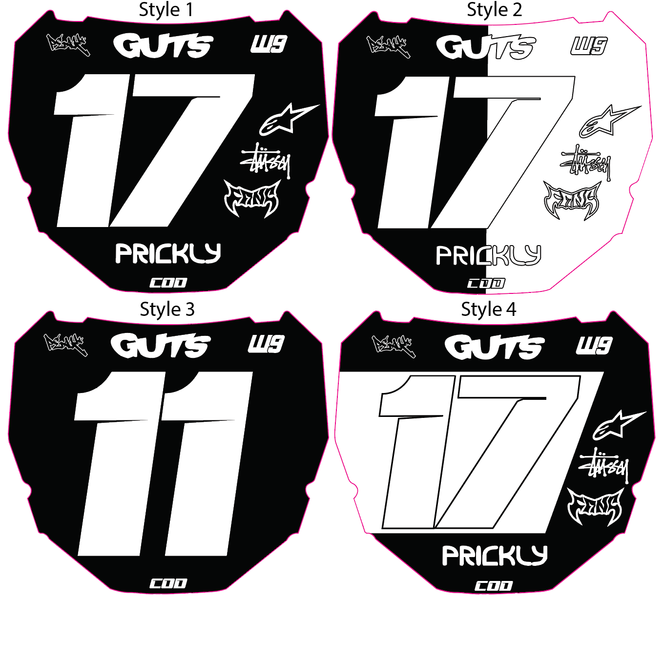 ODI Number Plate Decal