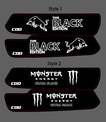 Energy Edition Super73 Z Series Battery Decals (Old Battery)
