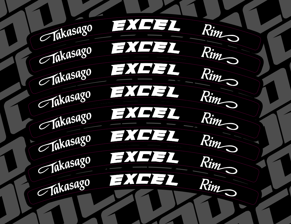 Excel Rim Decals