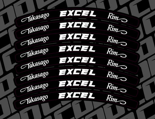 Excel Rim Decals